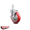 Service Caster 5 Inch Red Polyurethane Wheel Swivel 3/4 Inch Square Stem Caster with Brake SCC-SQ20S514-PPUB-RED-TLB-34 - alternate 3